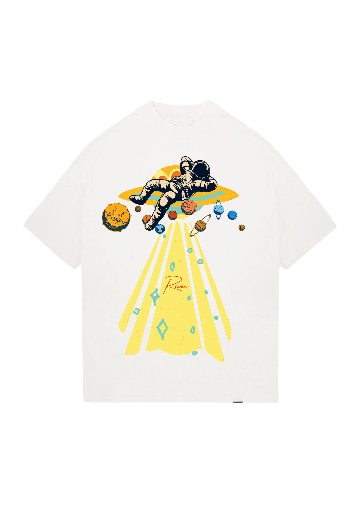 SPACE, WHITE T-SHIRT