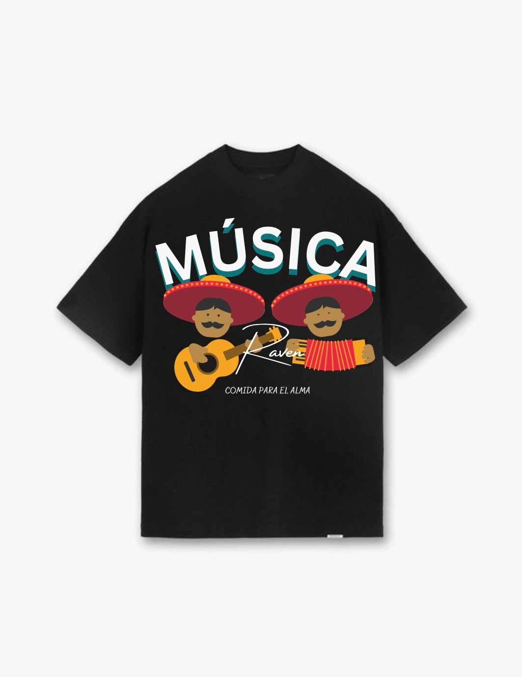 MÚSICA, BLACK T-SHIRT