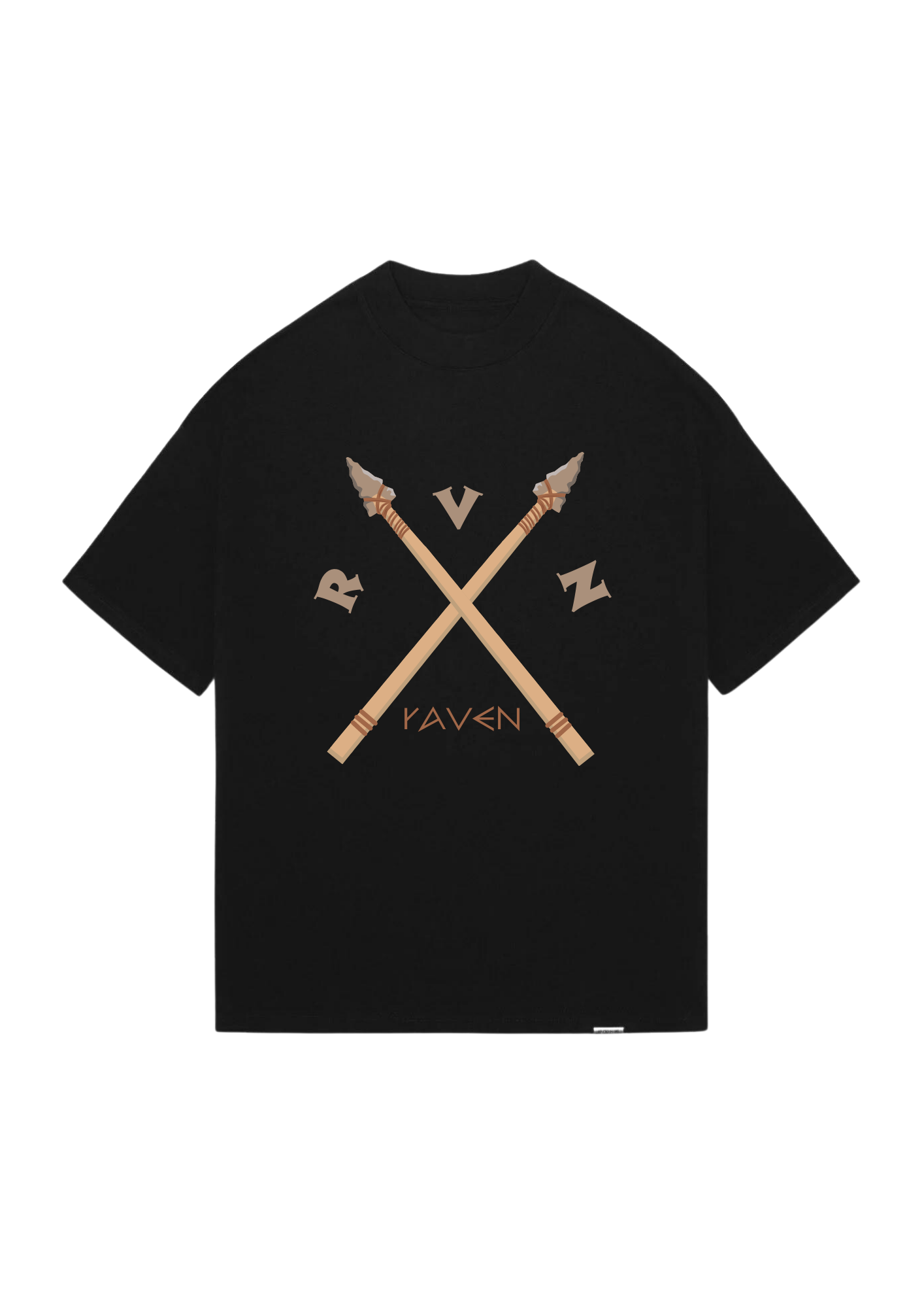 RAVEN, BLACK T-SHIRT