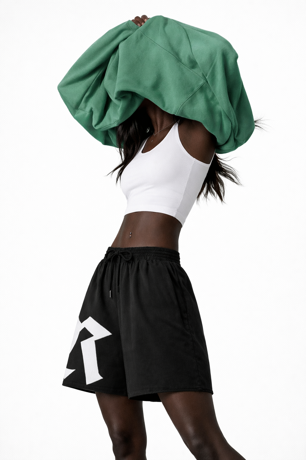 RAVEN LOGO SHORT, BLACK