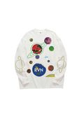 SPACE, WHITE LONG SLEEVE