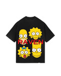 SIMPSONS, BLACK T-SHIRT