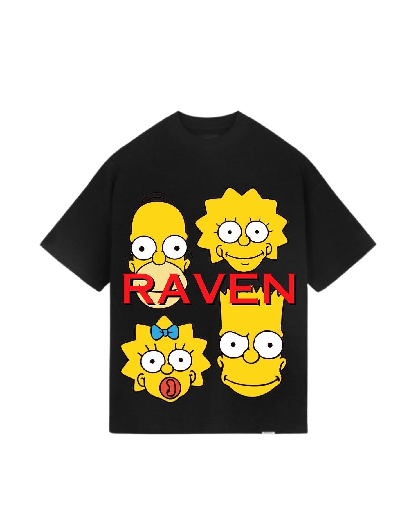 SIMPSONS, BLACK T-SHIRT
