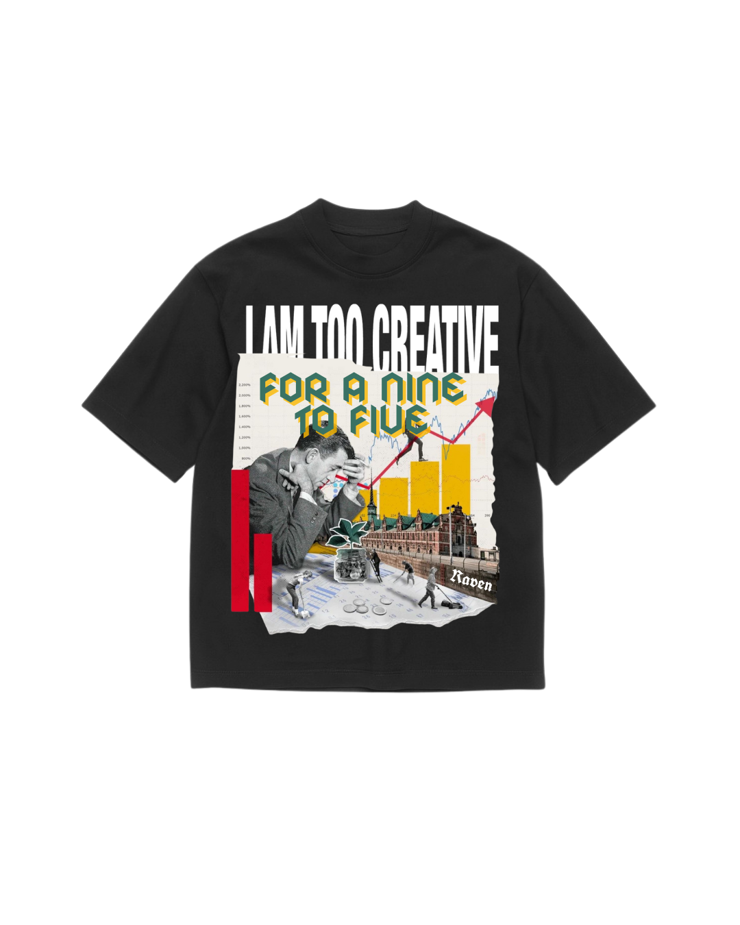 CREATIVITY >>>>, BLACK T-SHIRT