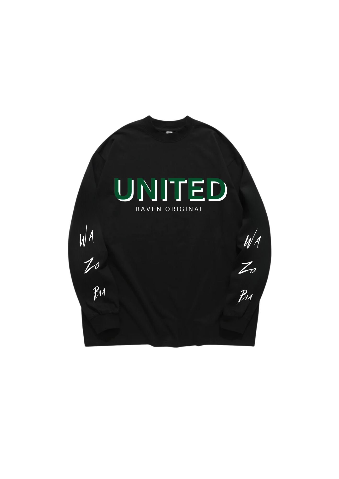 UNITED, BLACK LONG SLEEVE