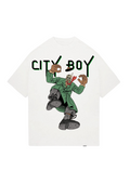 CITY BOY, WHITE T-SHIRT