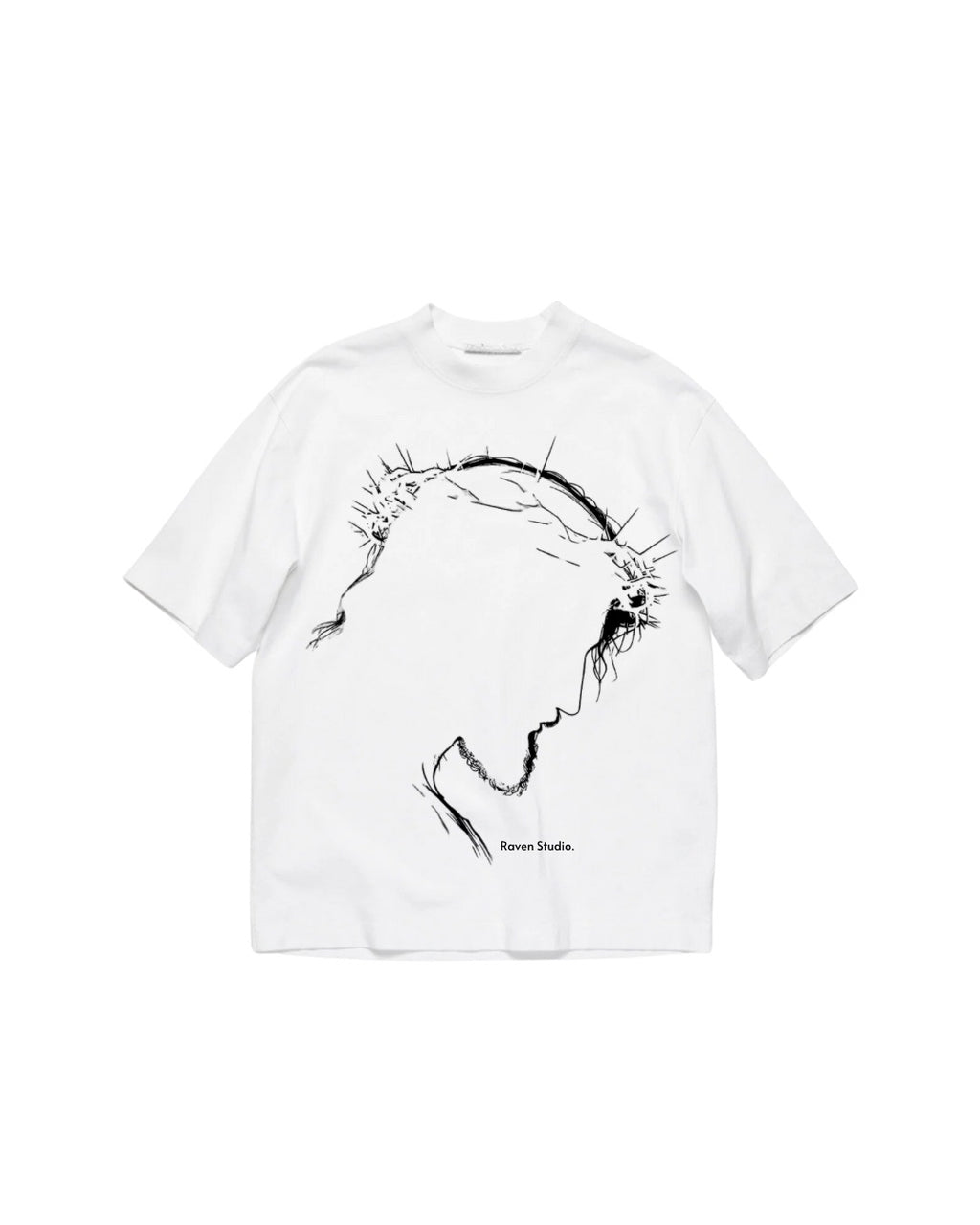 AGONY, WHITE T-SHIRT