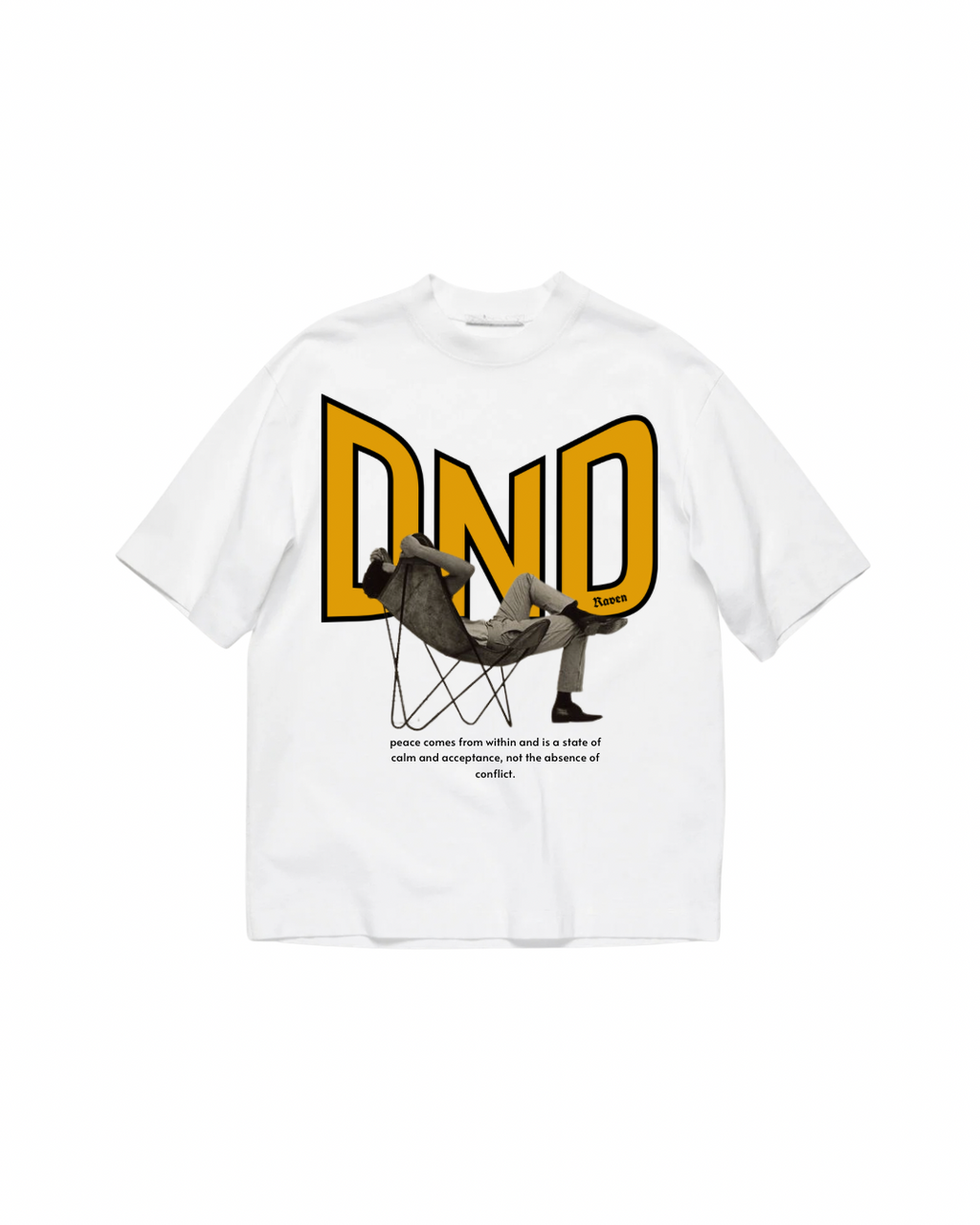 DND, WHITE T-SHIRT