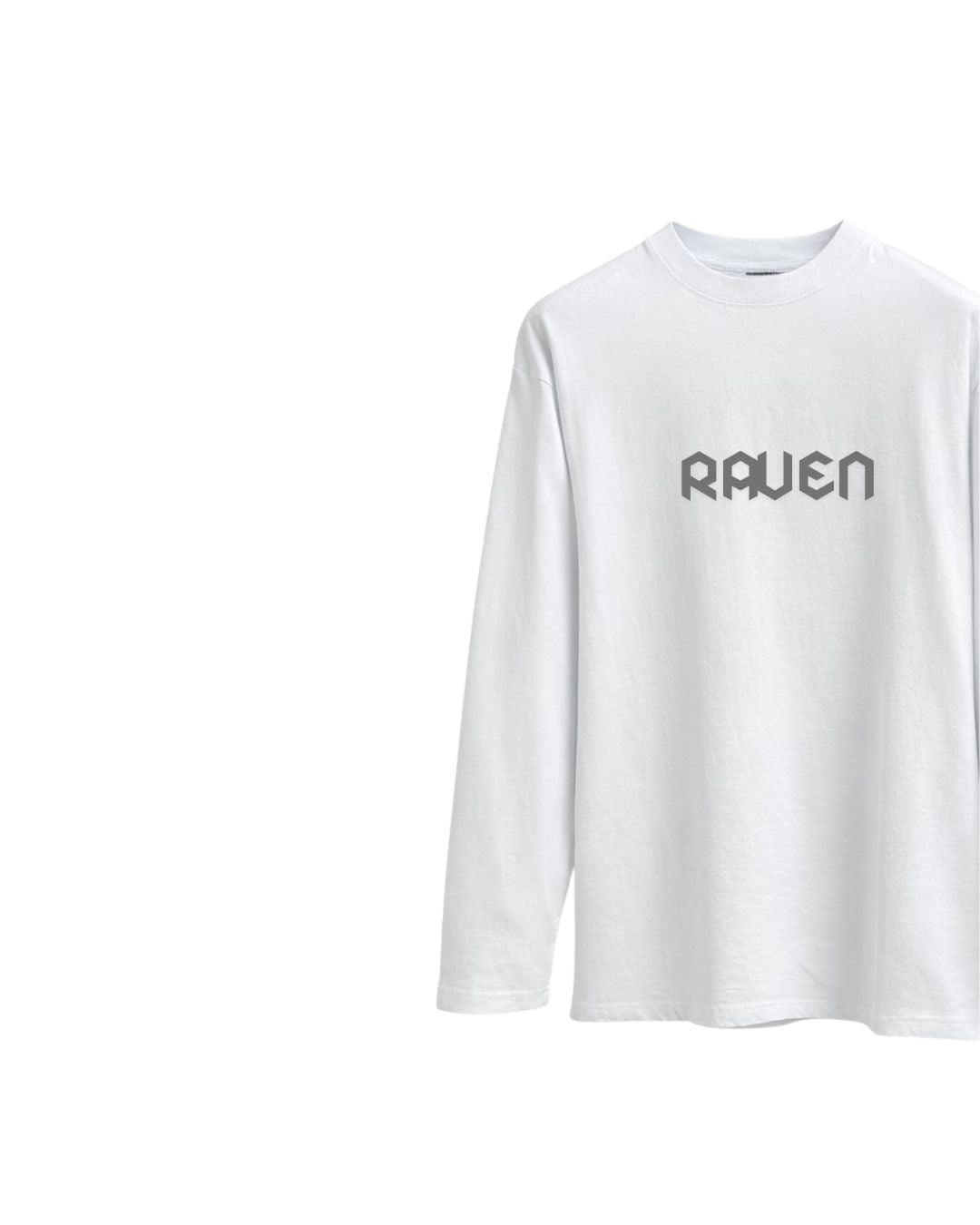 RAVEN MONO, WHITE/BLACK LONG SLEEVE