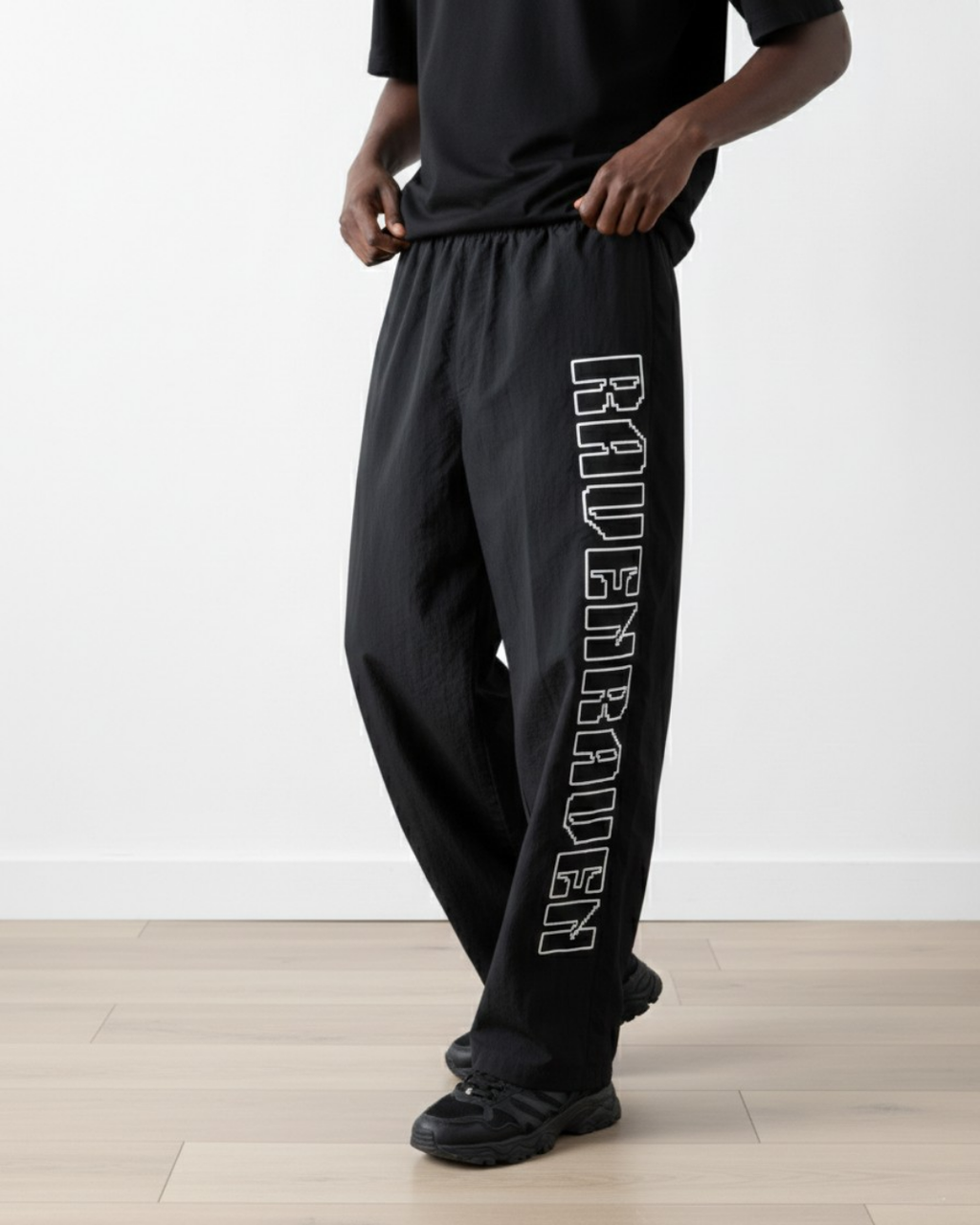 RAVEN WINDBREAKER, BLACK TRACK PANT