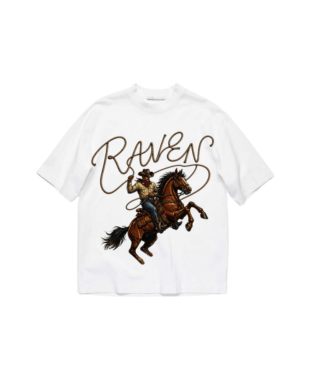 RODEO, WHITE T-SHIRT